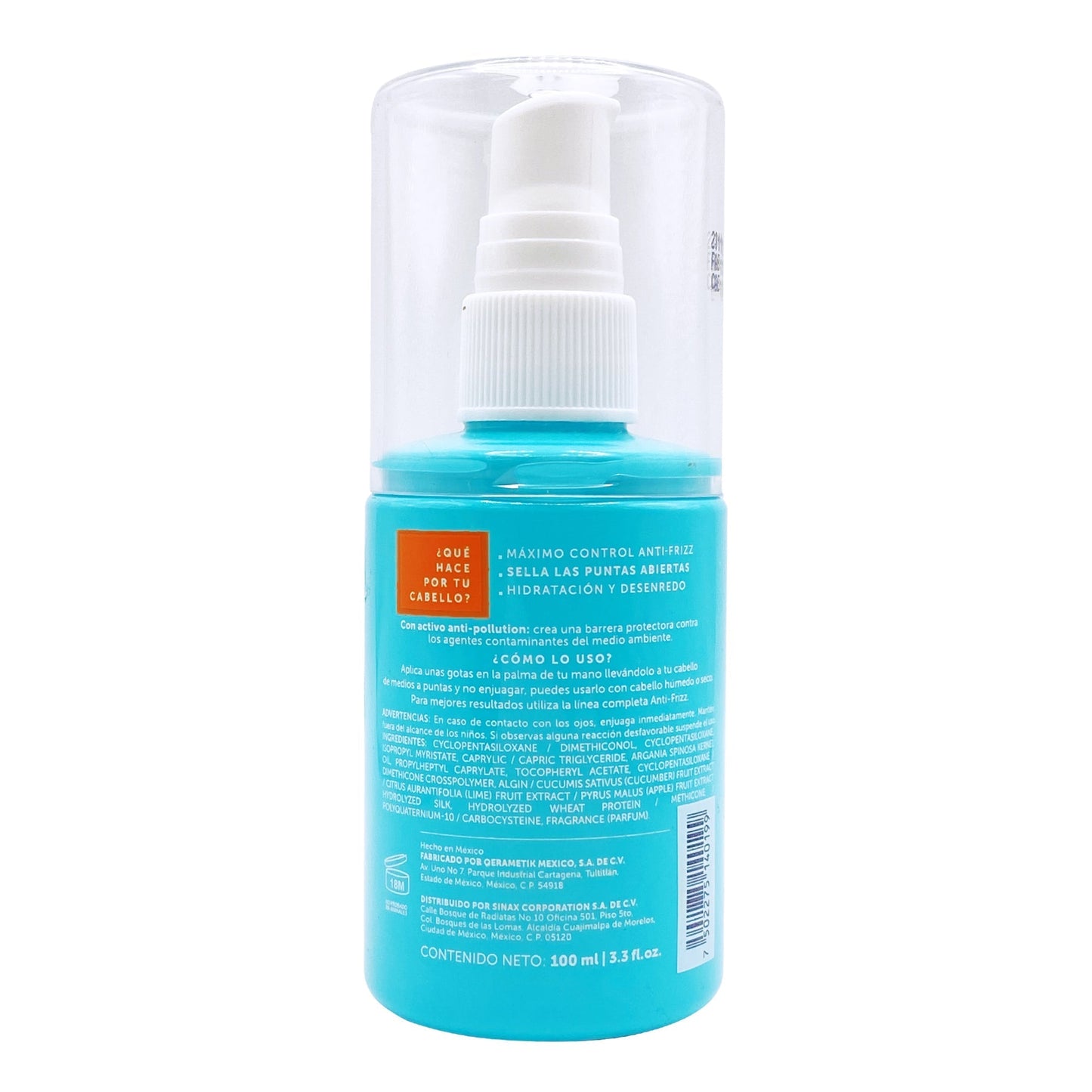 Aceite Capilar Anti Frizz 100 Mililitros (BIOMETIK)