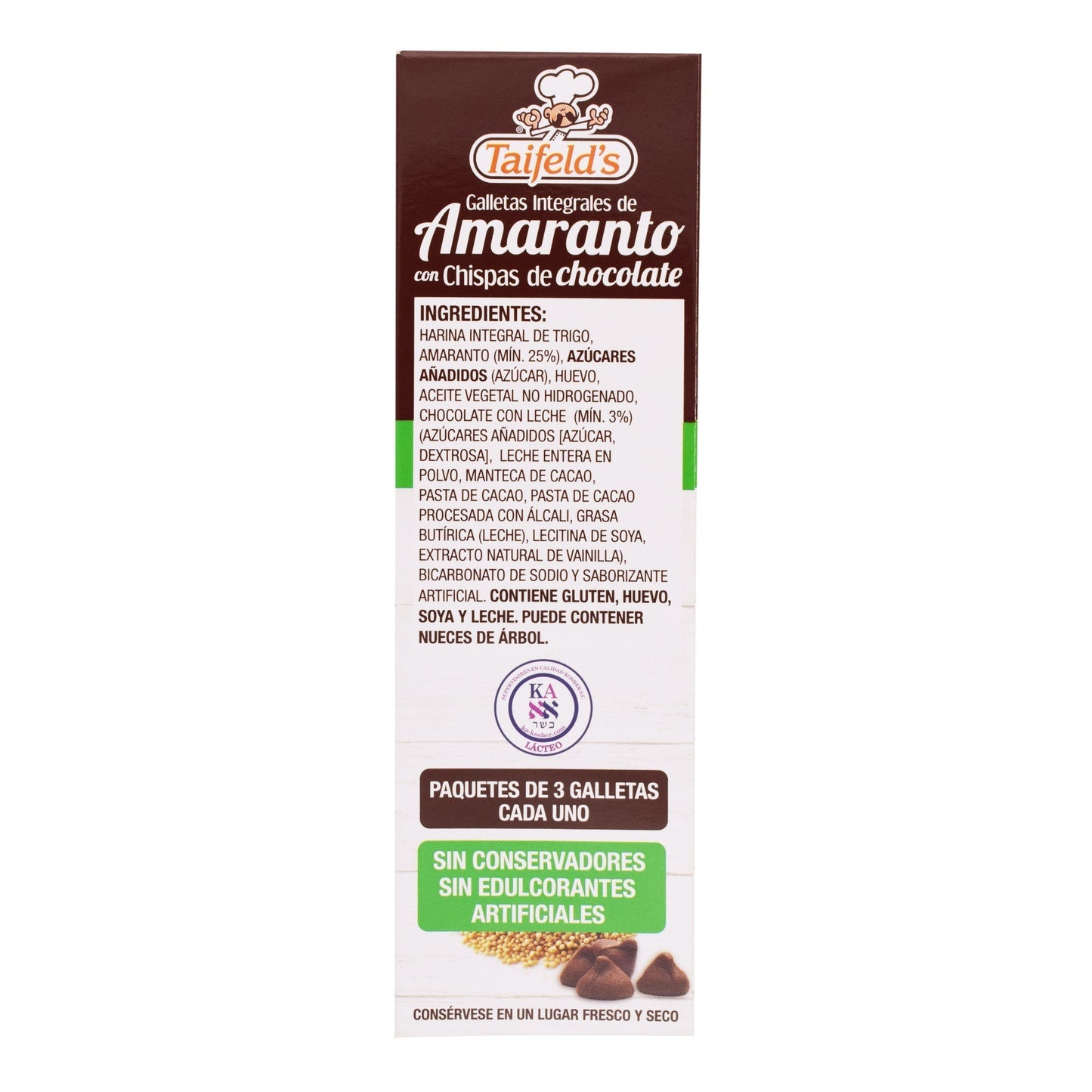 Galleta De Amaranto Chocolate 190 G (TAIFELDS)