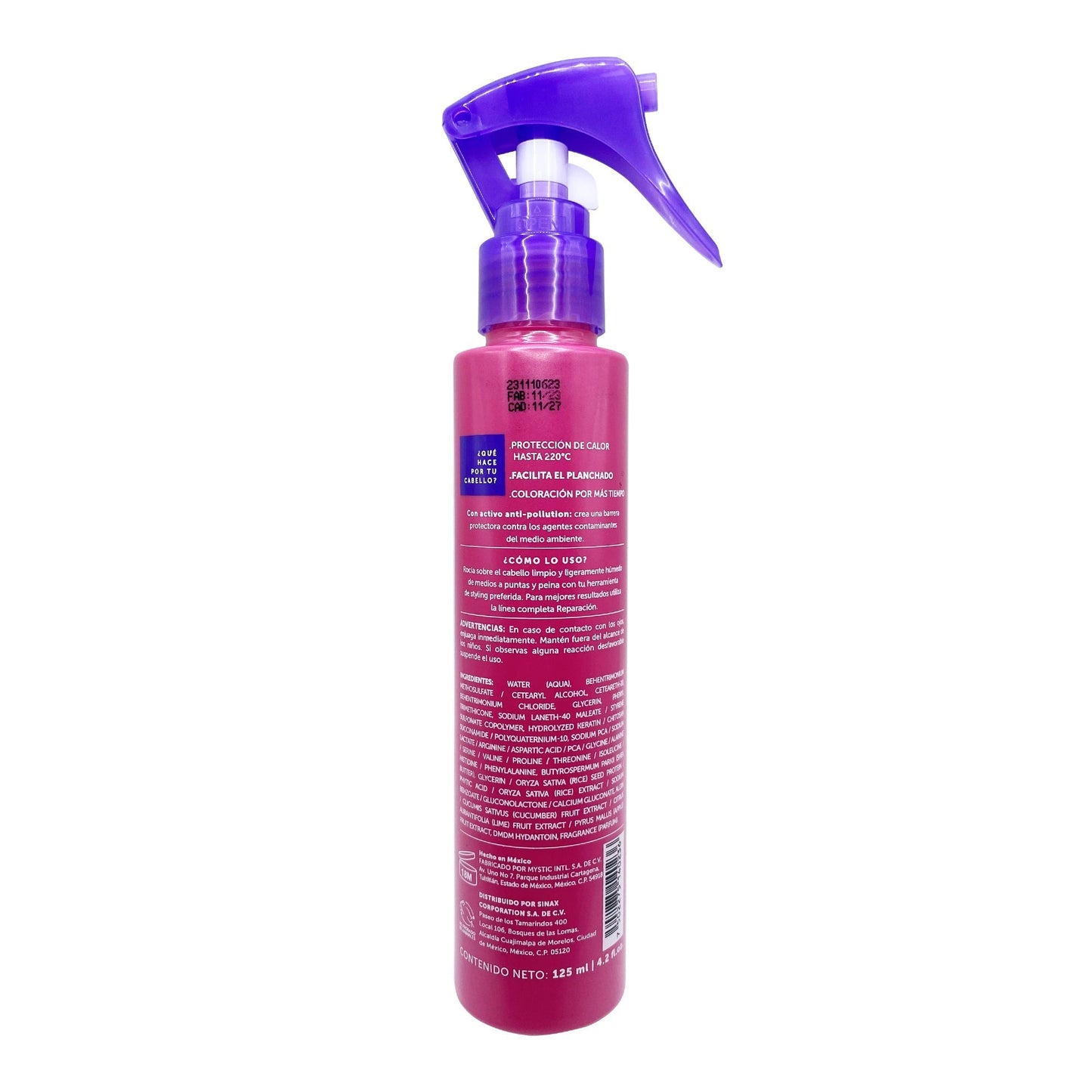 Spray Para Peinar Proteccion Termica 125 Mililitros (BIOMETIK)