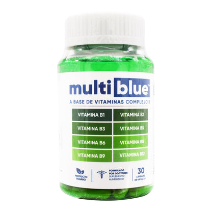 Multivitaminico Complejo B 30 Cápsulas (MULTIBLUE)