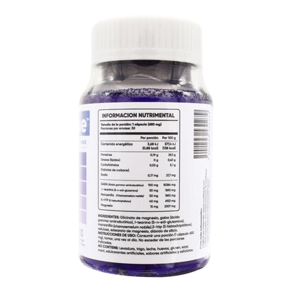 Magnesio Gaba L Teanina 30 Cápsulas (MULTIBLUE)