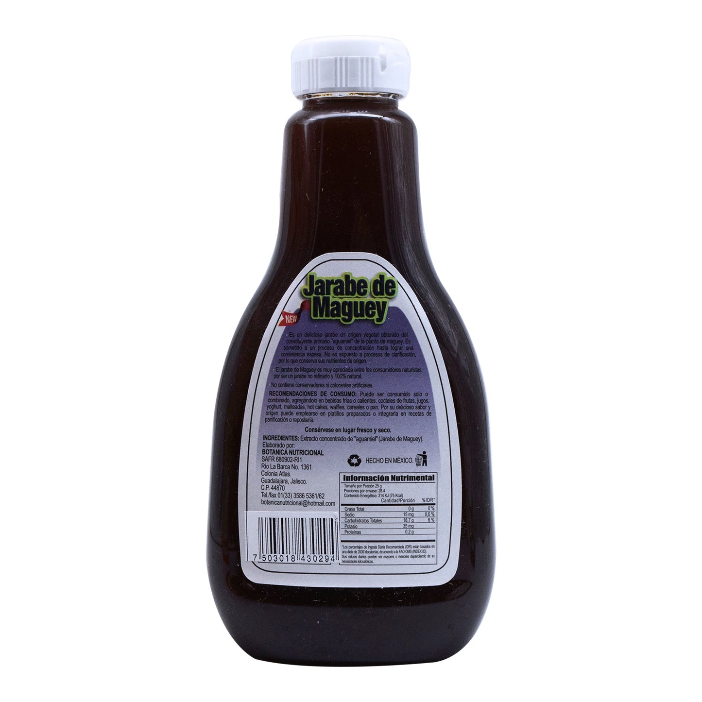 Jarabe De Maguey 500 Mililitros (BOTANICAL NUTRIC)