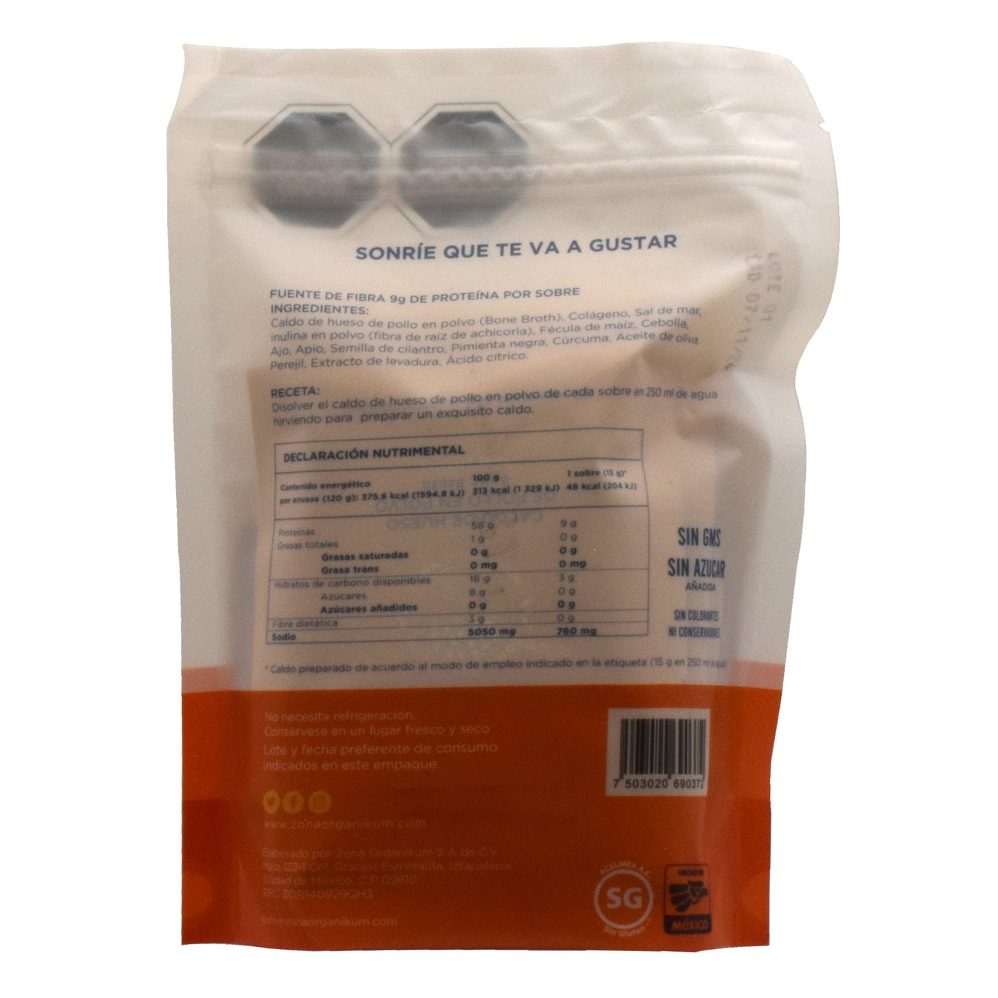 Caldo De Hueso De Pollo 120 G (ZONA ORGANIKUM)