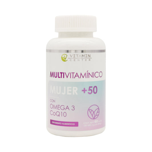 Multivitaminico Mujer 50 Mas 60 Cápsulas (VITAMIN CENTER)