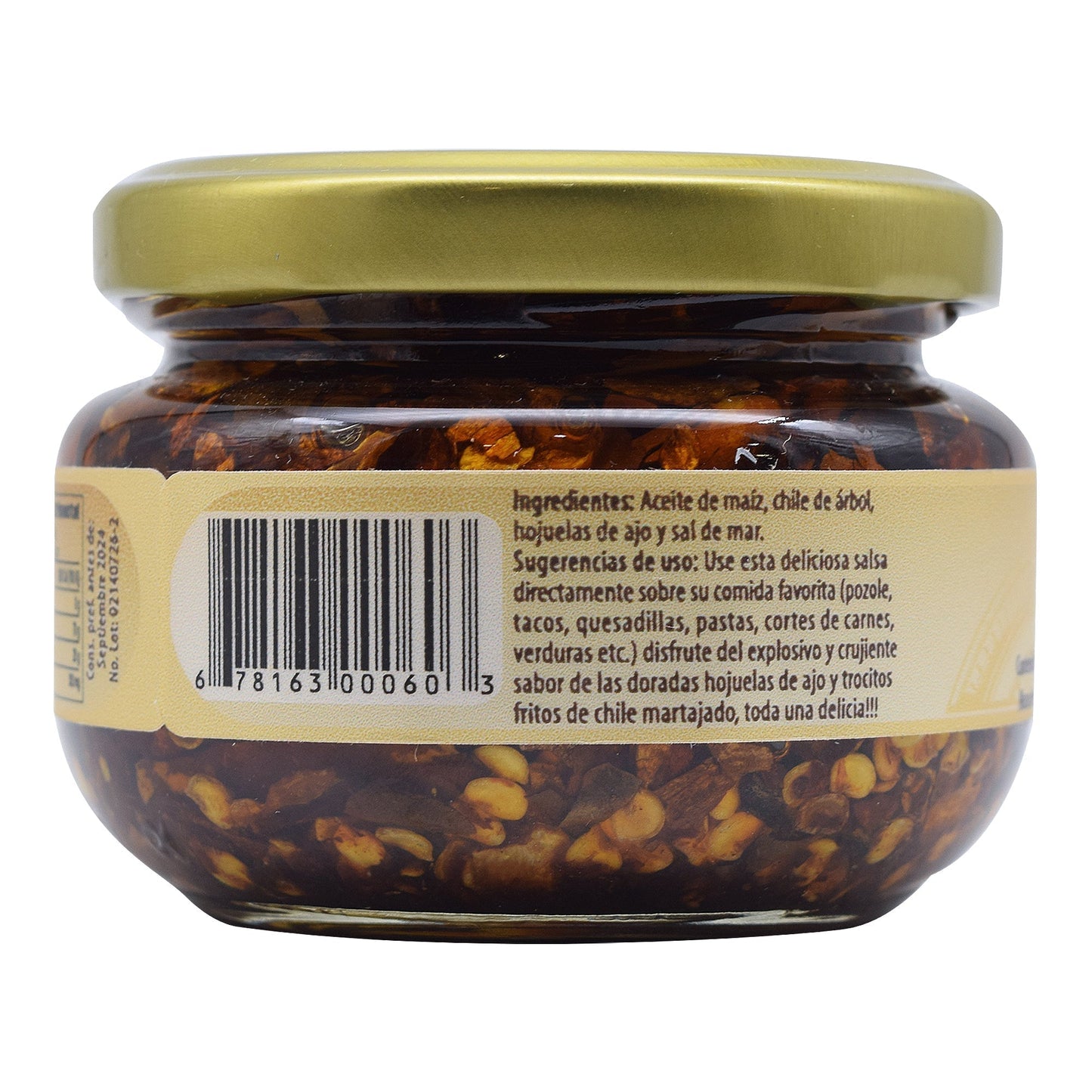 Salsa Chile De Arbol Y Ajo En Hojuela 115 G (NATURE IN)