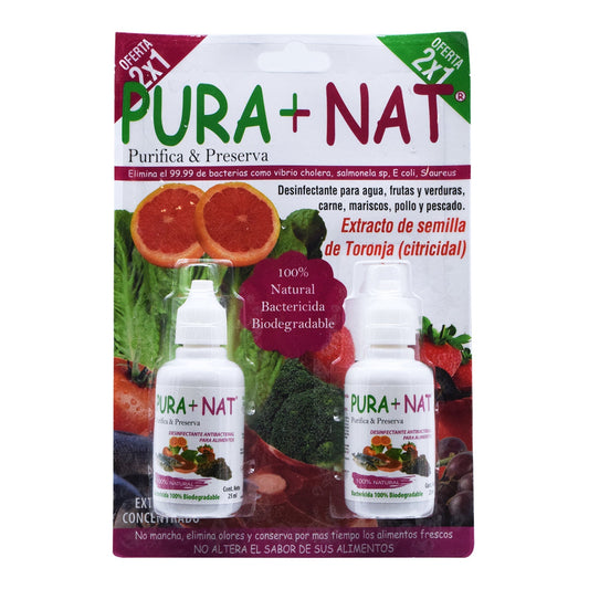 Desinfectante Para Frutas Y Verduras 2 Pzas (PURA NAT)