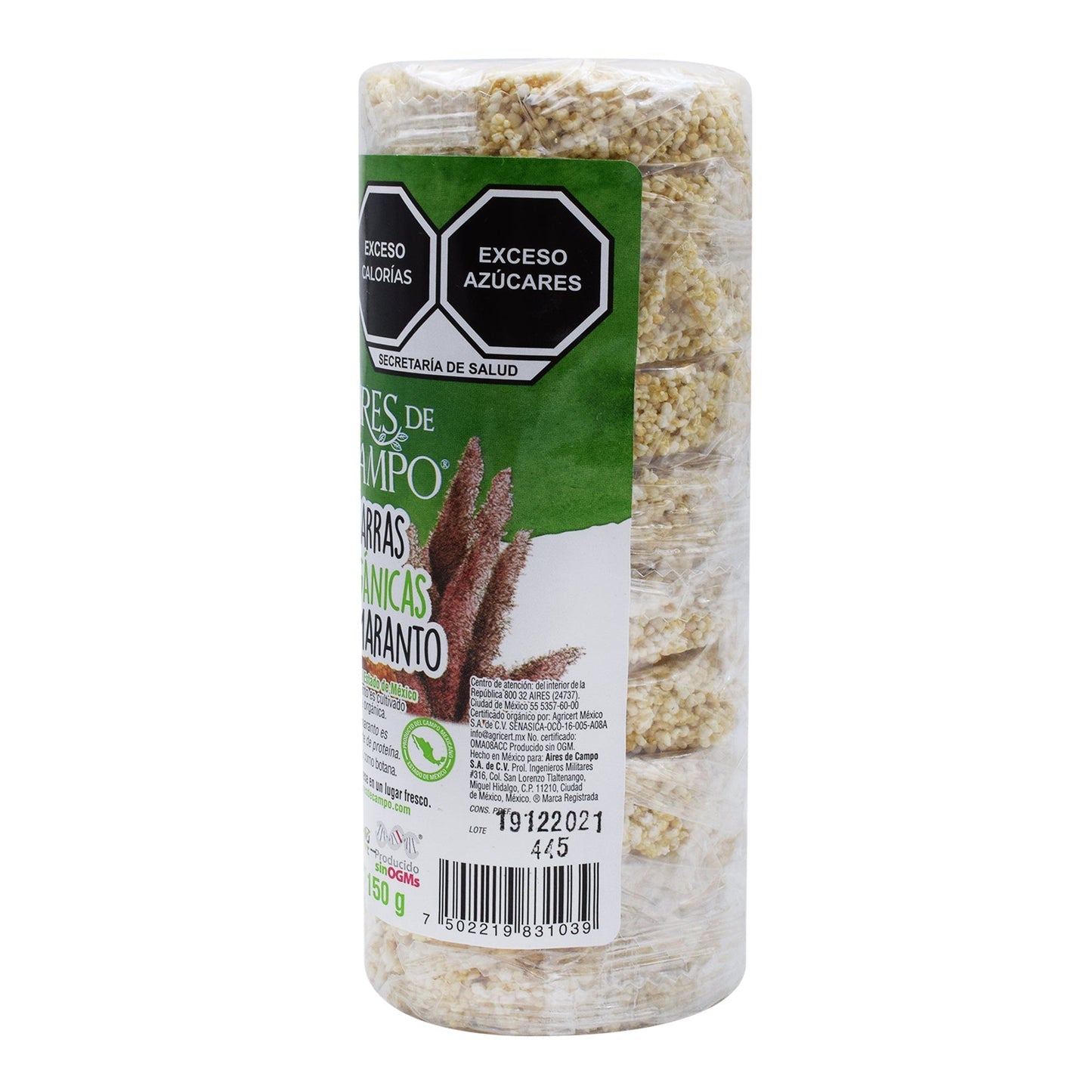 Barra De Amaranto 150 G (AIRES DE CAMPO)