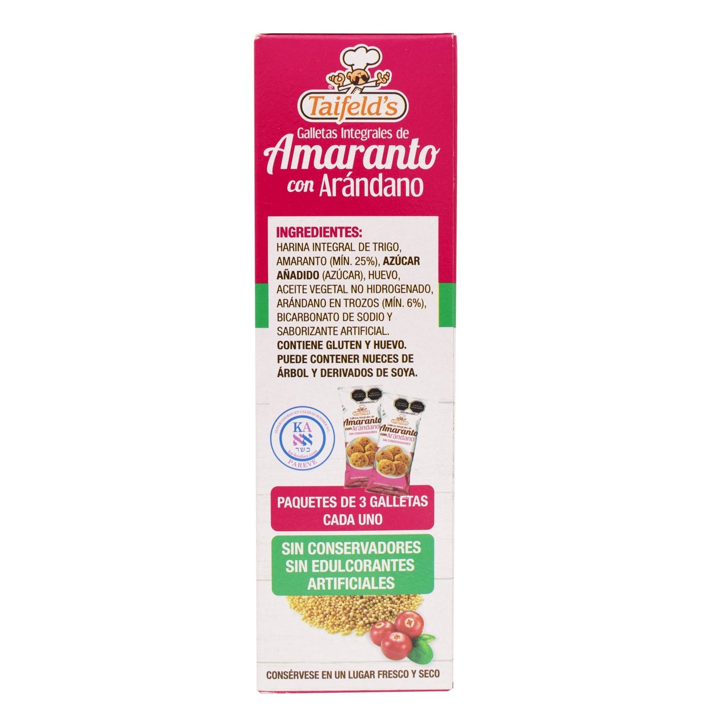 Galleta De Amaranto Arandano 190 G (TAIFELDS)