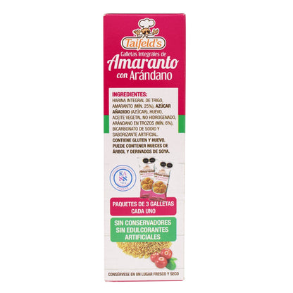 Galleta De Amaranto Arandano 190 G (TAIFELDS)