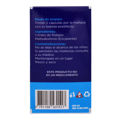 Citrato De Potasio 60 Cápsulas (JOY NATURA)