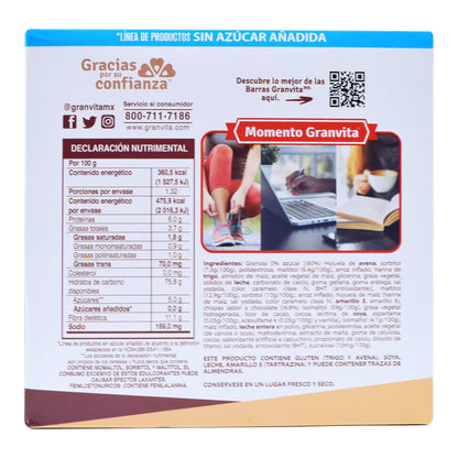 Barra De Cereal Sab Capuchino 22 G (Paquete 6) (GRANVITA)