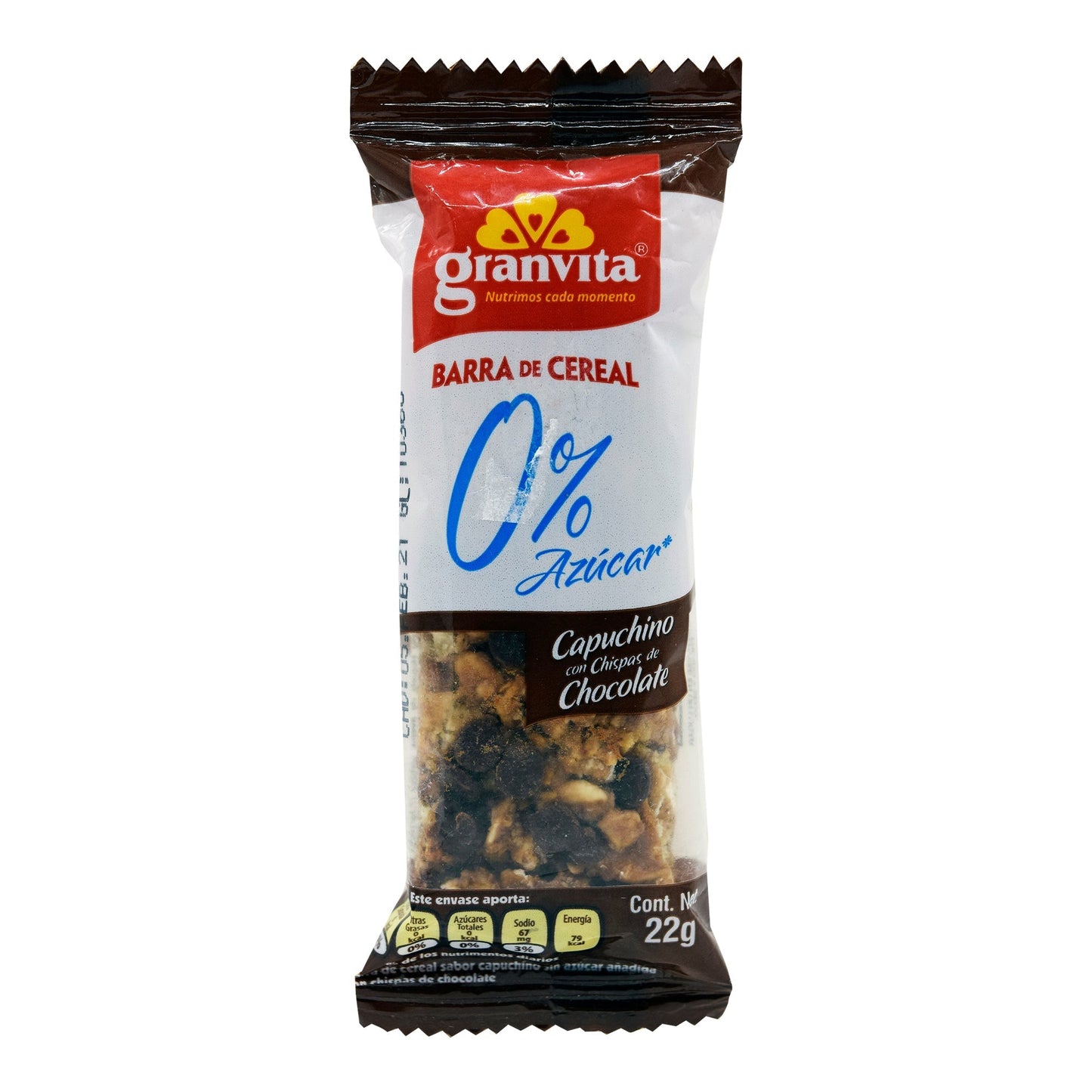 Barra De Cereal Sab Capuchino 22 G (Paquete 6) (GRANVITA)