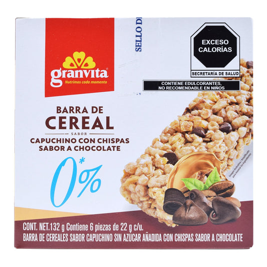 Barra De Cereal Sab Capuchino 22 G (Paquete 6) (GRANVITA)