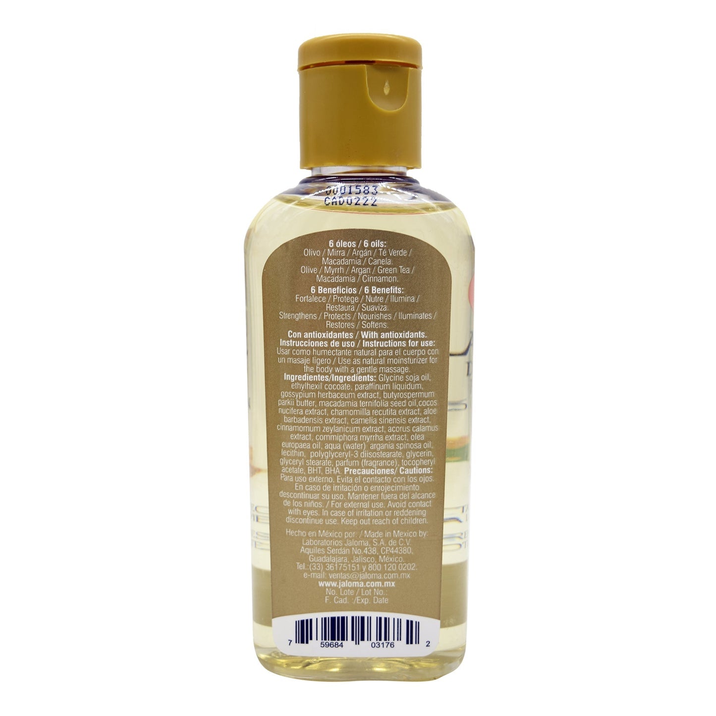 Aceite De 6 Oleos 120 Mililitros (JALOMA)