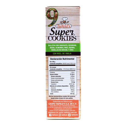 Galleta 9 Super Foods 180 G (TAIFELDS)