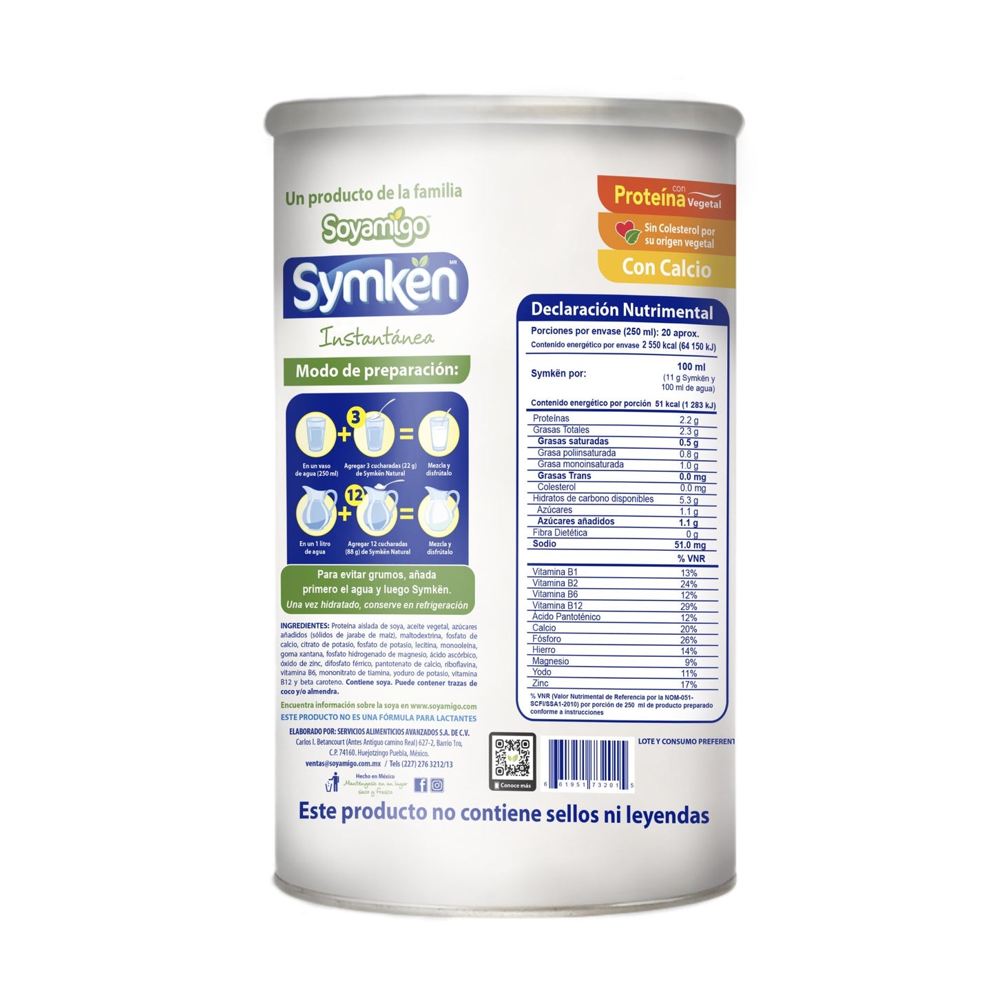Bebida De Soya Natural 450 G (SOYAMIGO)