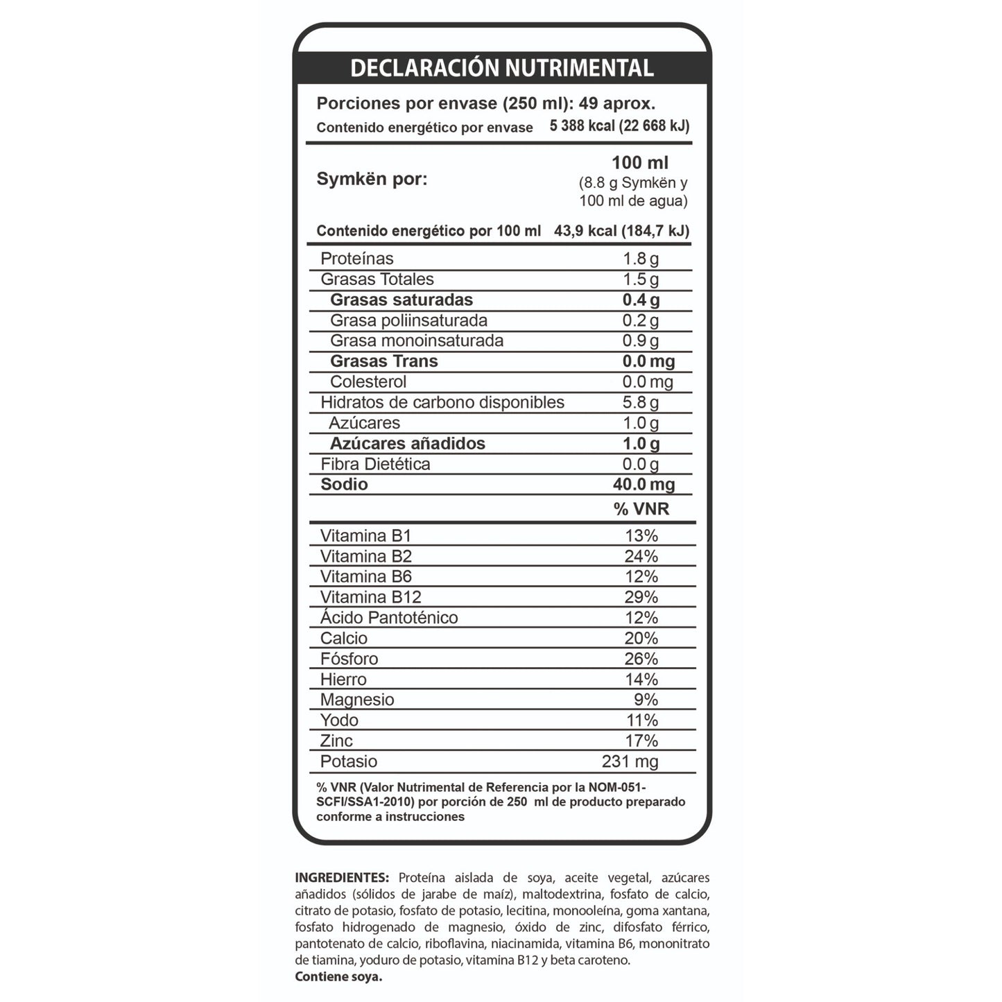 Bebida De Soya Natural 1080 G (SOYAMIGO)