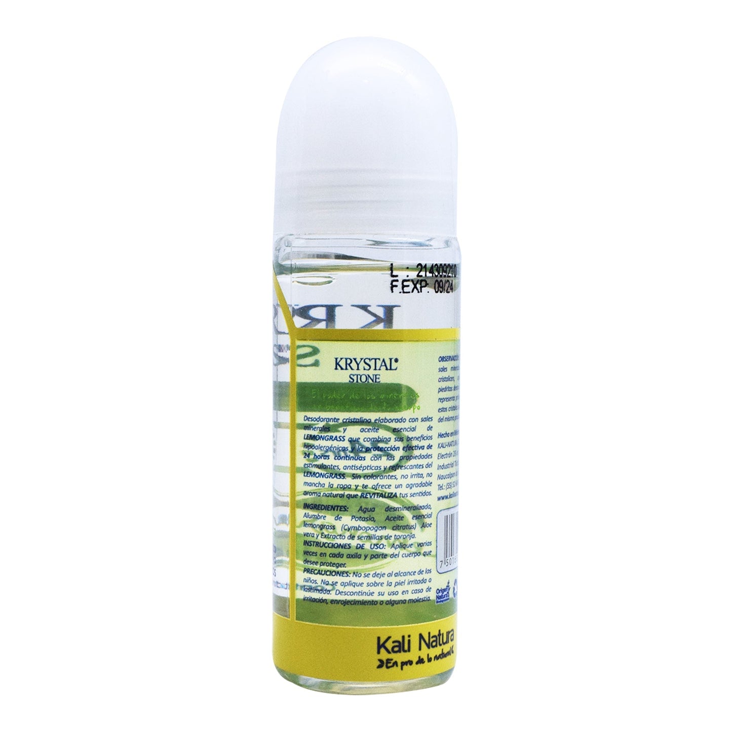 Desodorante Roll On Lemongrass  90 Mililitros (KRYSTAL STONE)