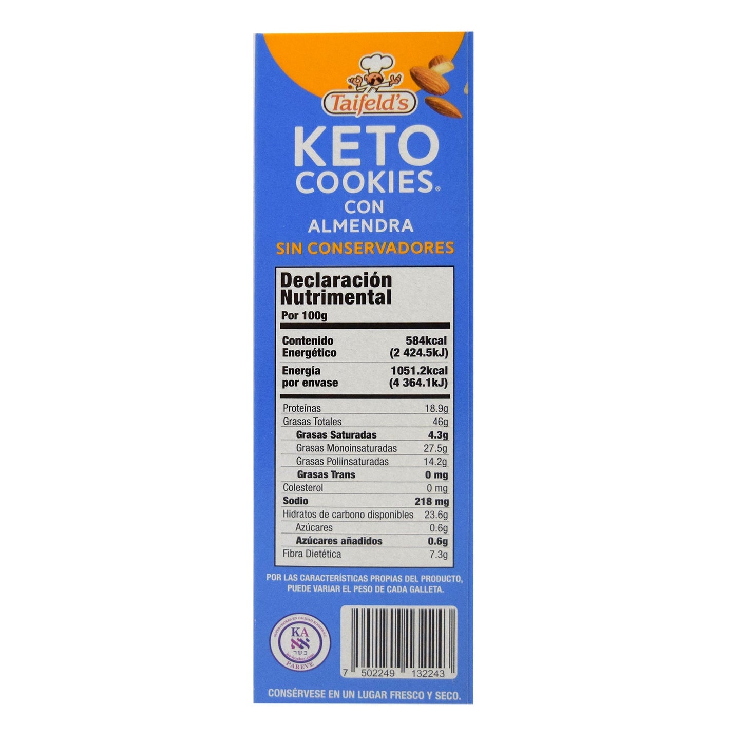 Galleta Con Almendra 180 G (TAIFELDS)