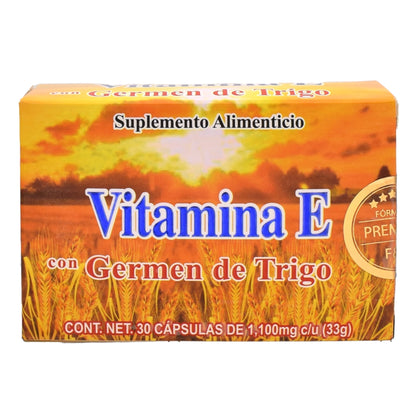 Vitamina E Con Germen De Trigo 30 Perlas (FUERZA Y VIDA)