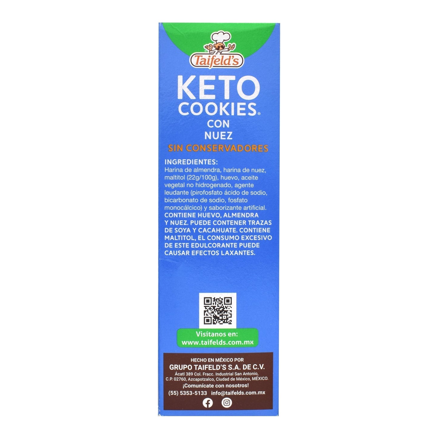 Galleta Keto Nuez 180 G (TAIFELDS)