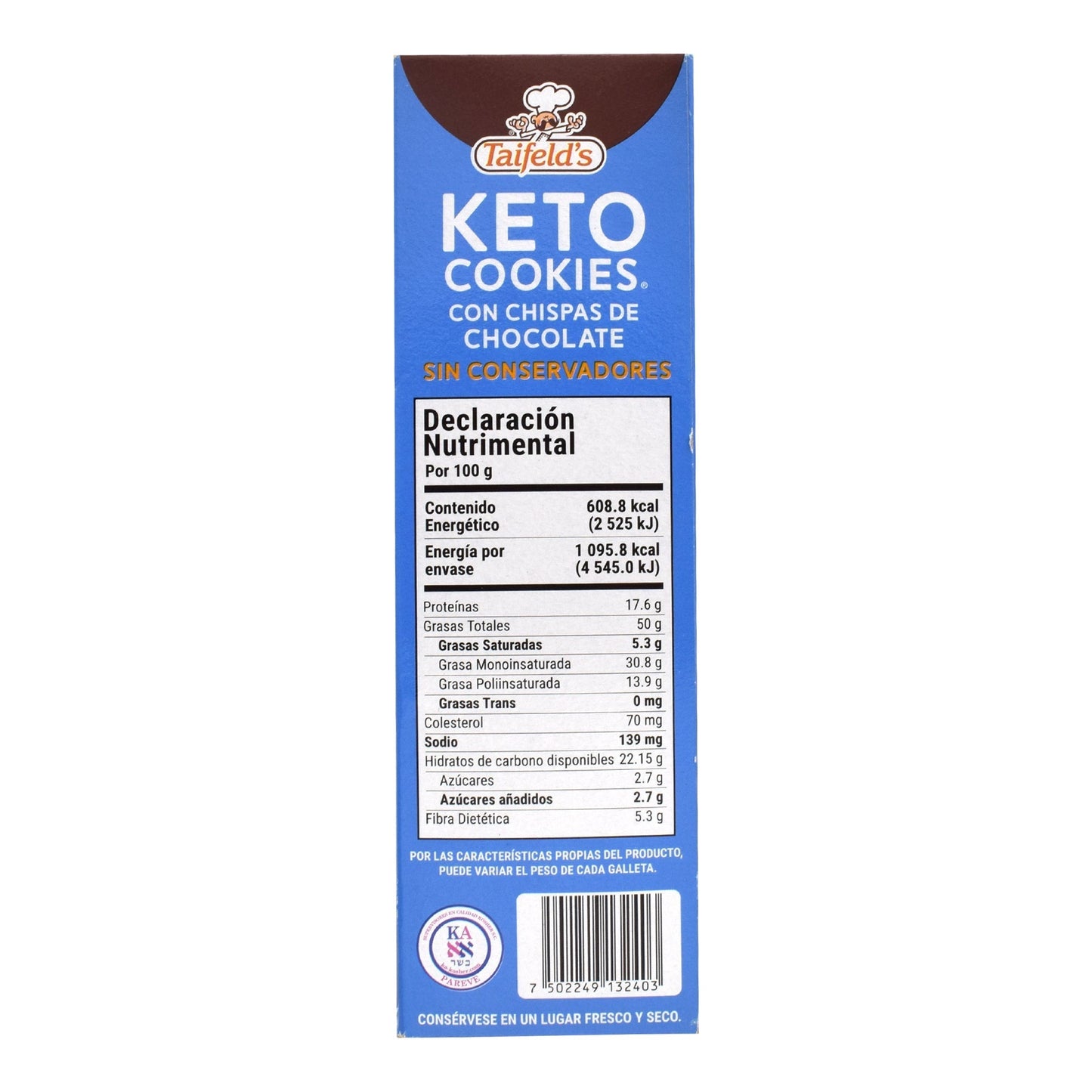 Galletas Keto Chocolate 180 G (TAIFELDS)