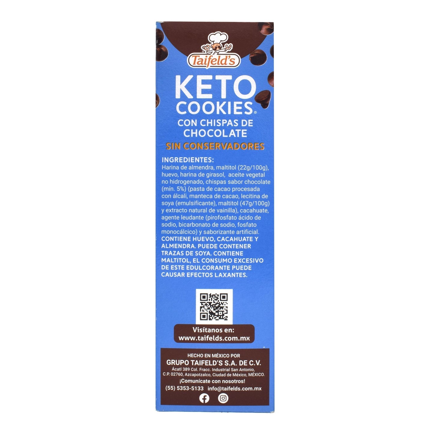 Galletas Keto Chocolate 180 G (TAIFELDS)