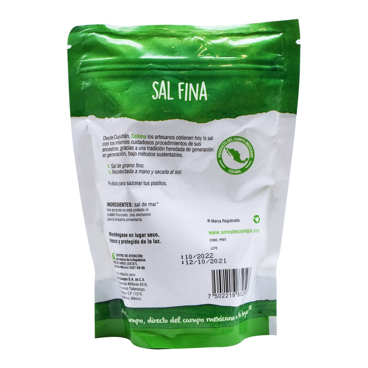 Sal Fina De Mar 250 G (AIRES DE CAMPO)