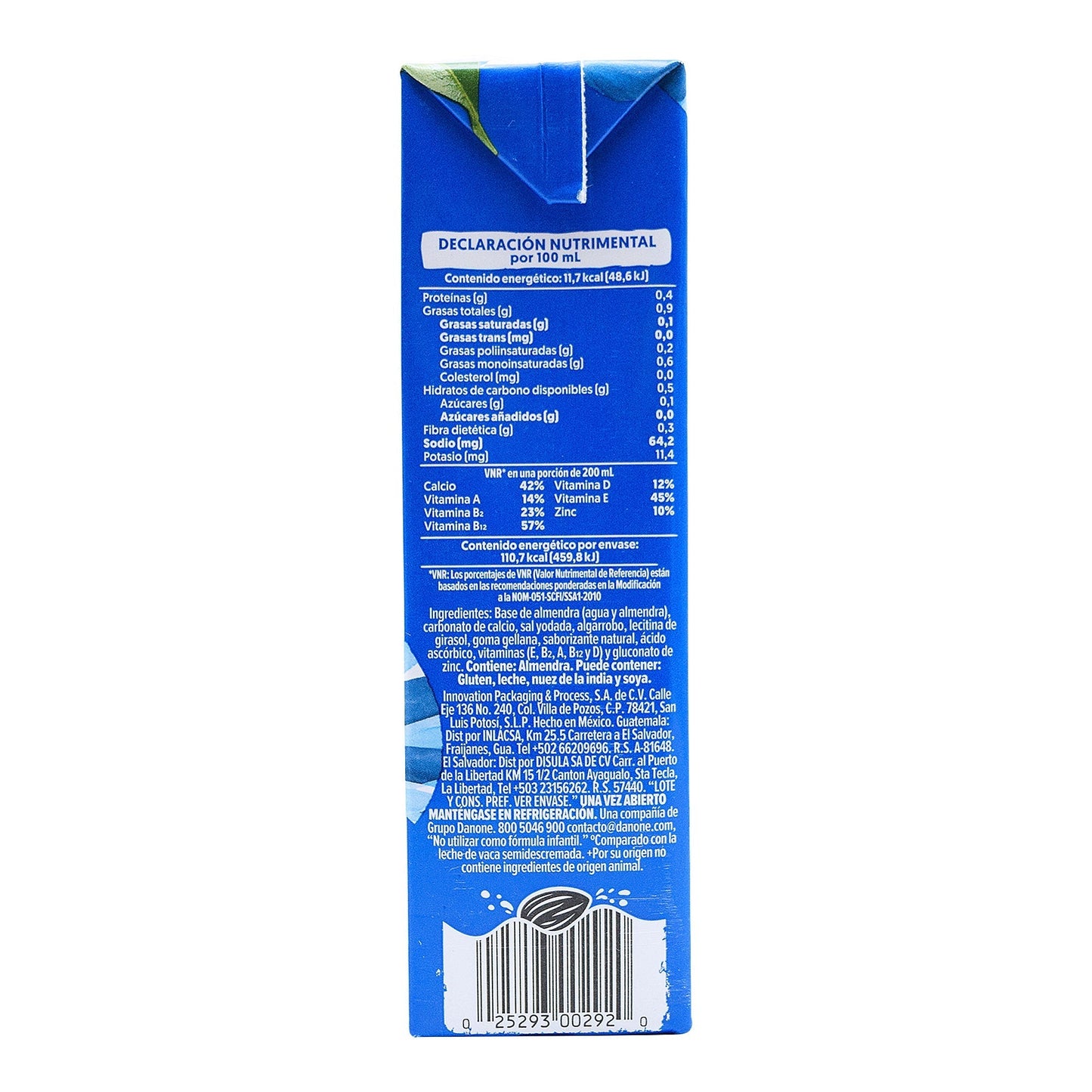Bebida De Almendra Sin Endulzante 946 Mililitros (SILK)