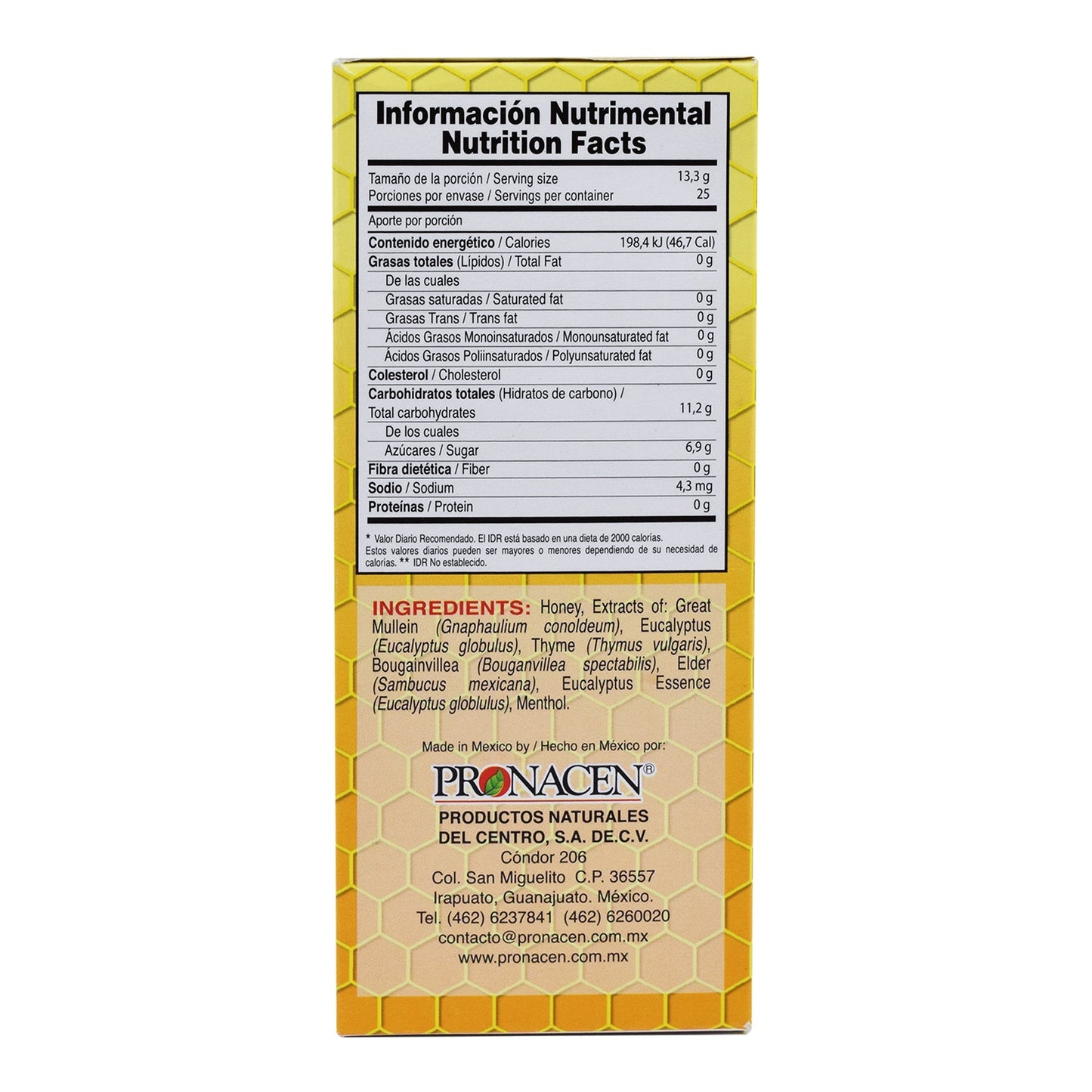 Jarabe Sin Tos  240 Mililitros (PRONACEN)