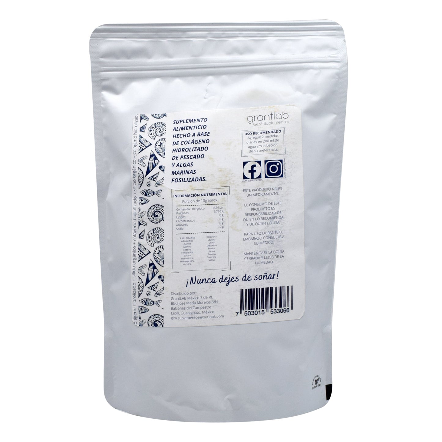 Colageno Hidrolizado Marino 300 G (GLM SUPLEMENTOS)