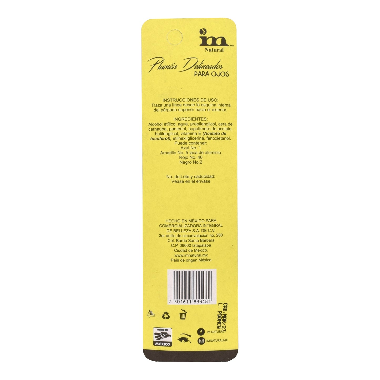 Plumon Delineador Ojos Tono Ultra Negro 0.8 G (IM)