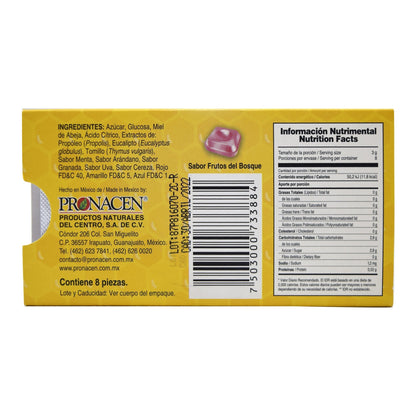Caramelo Miel Fruto Del Bosque 24 G (Paquete 10) (PRONACEN)