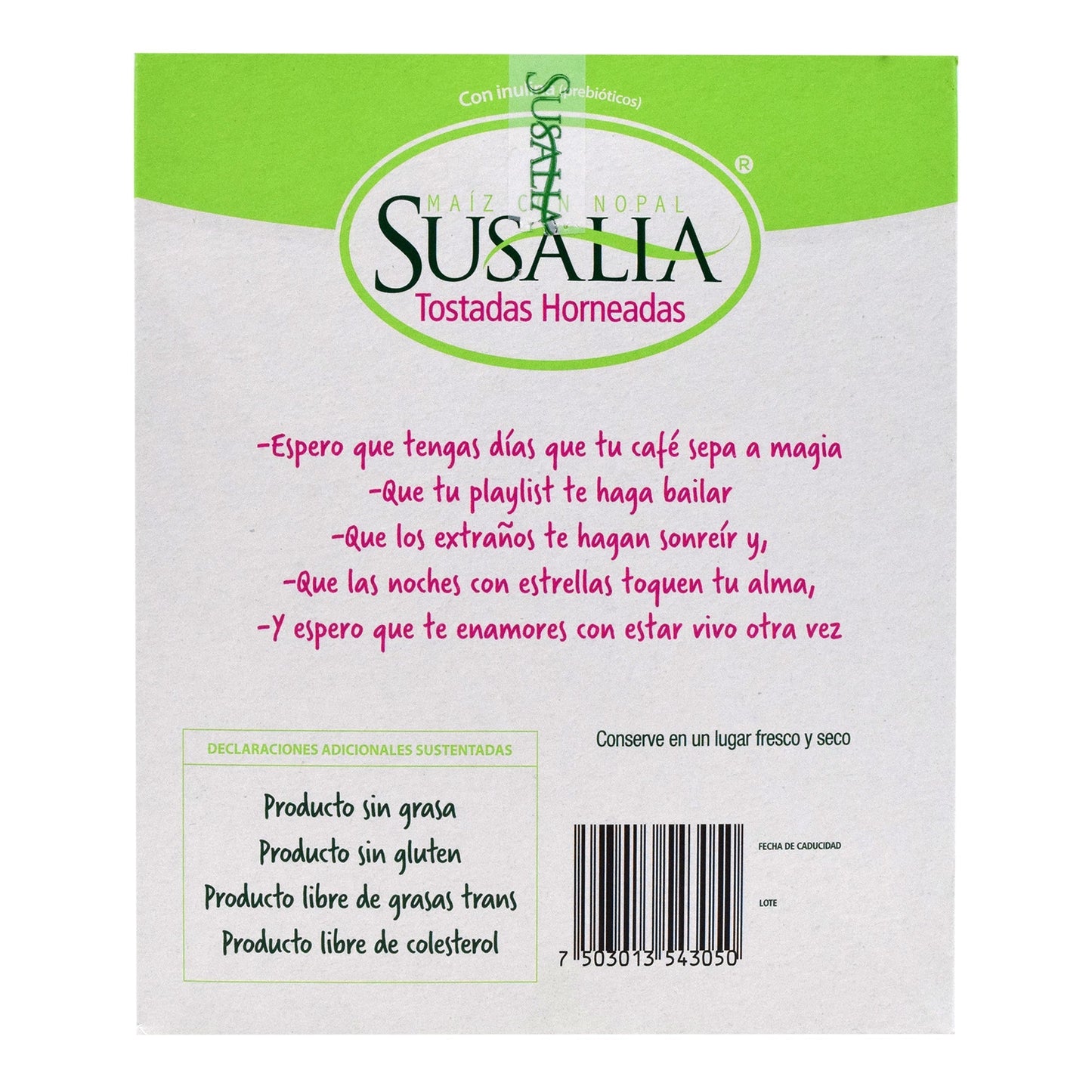 Tostada De Nopal 200 G (SUSALIA)