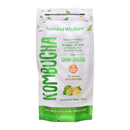 Kombucha Limon Jengibre 150 G (NATURAL WISDOM)
