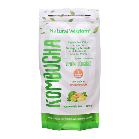 Kombucha Limon Jengibre 150 G (NATURAL WISDOM)