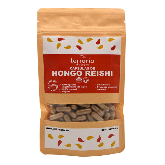Hongo Reishi 100 Cápsulas (TERRARIA)