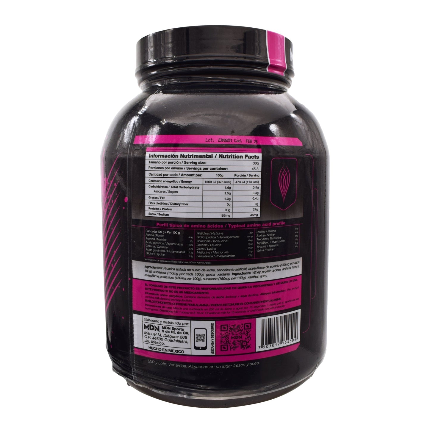 Whey Ner Isolate Chocolate 3 Lb (MDN SPORTS)