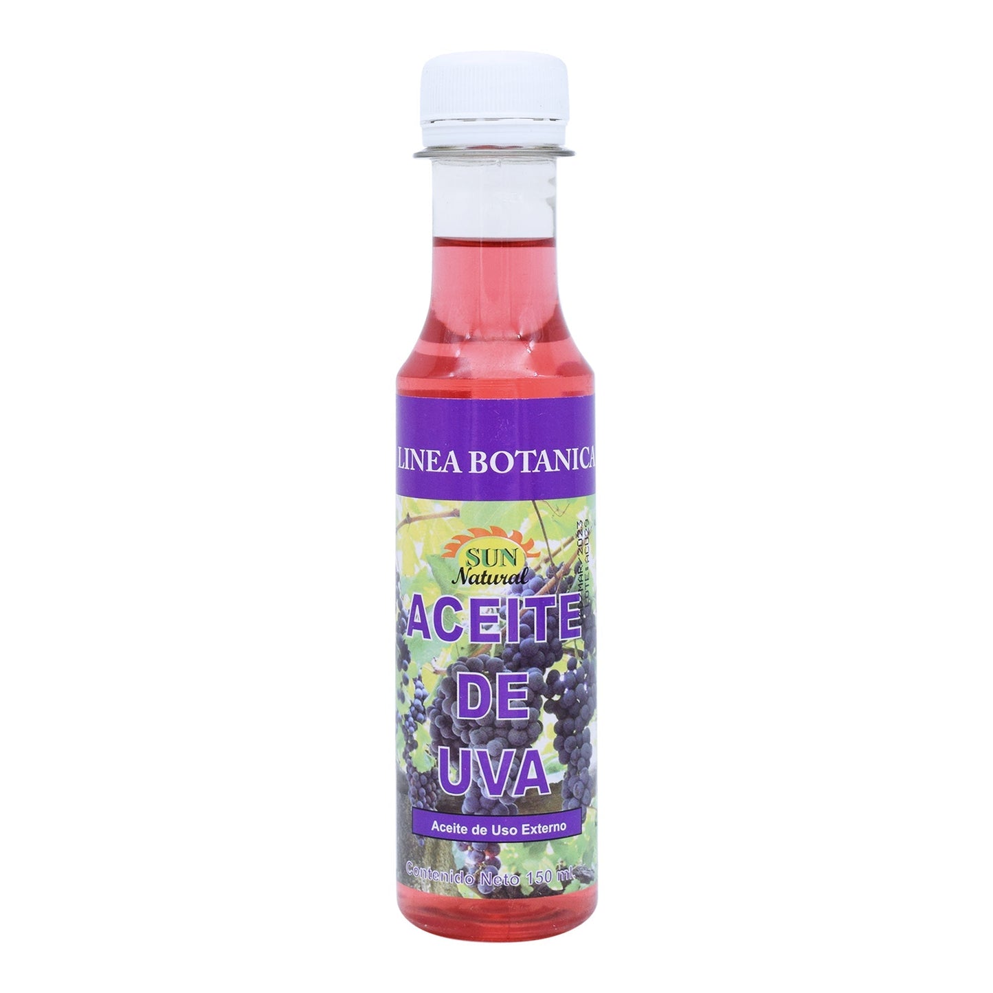 Aceite De Semilla De Uva 150 Mililitros (SUN NATURAL)