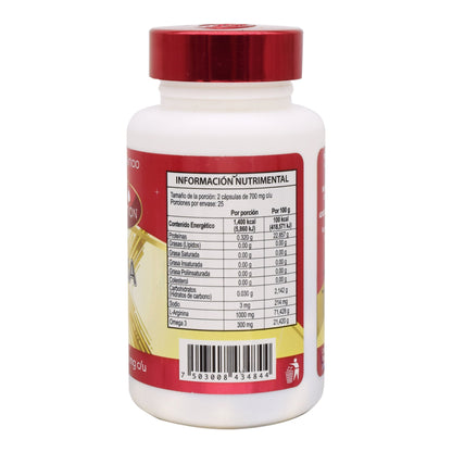 L Arginina Y Omega 3 50 Cápsulas (KEEP NATURAL)