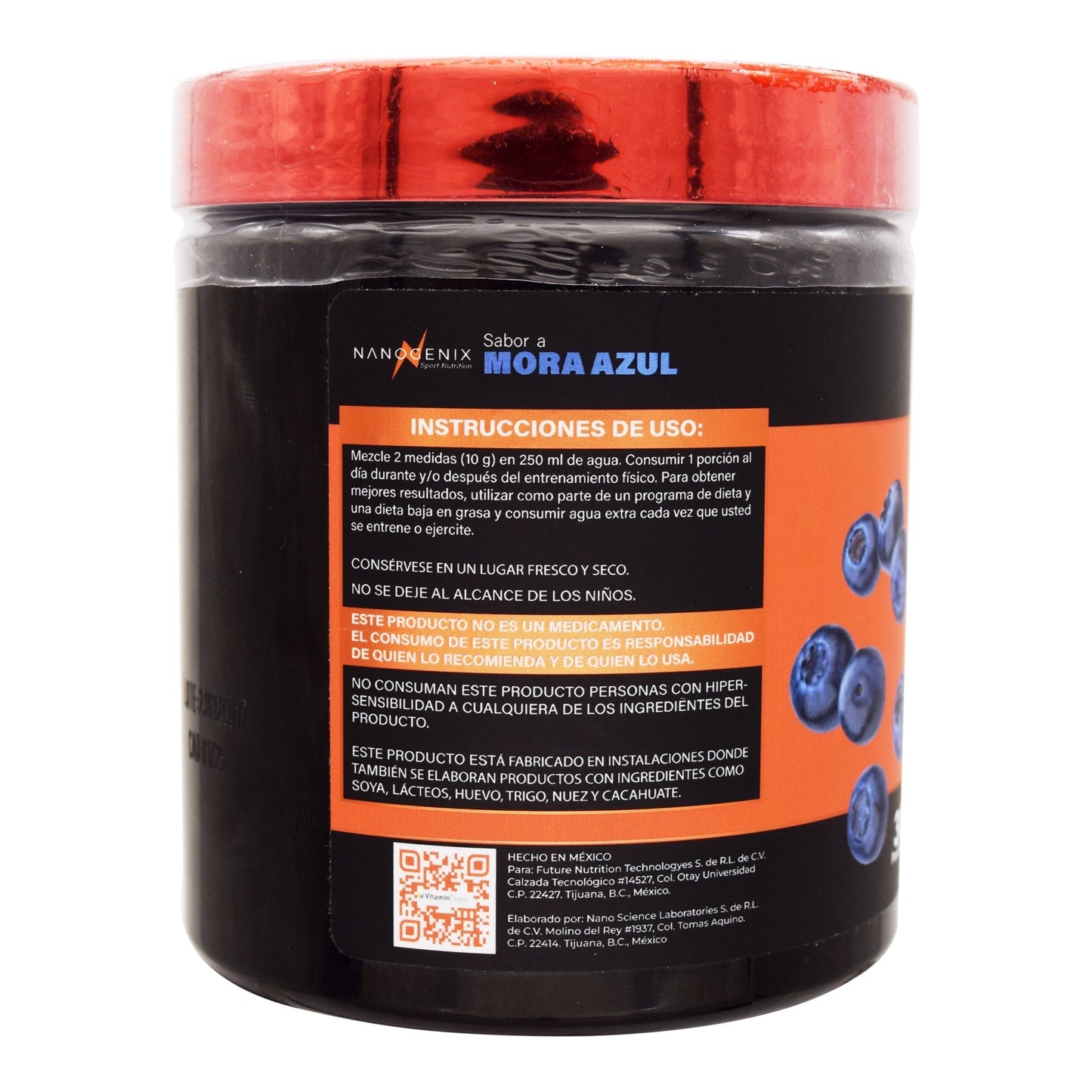 Bcaa 8:1:1 Mora Azul 300 G (NANOGENIX SPORT NUTR)
