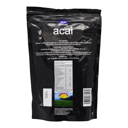 Fibra De Acai Con Alcachofa Y Magnolia 480 G (SUN NATURAL)