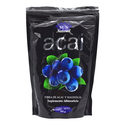 Fibra De Acai Con Alcachofa Y Magnolia 480 G (SUN NATURAL)