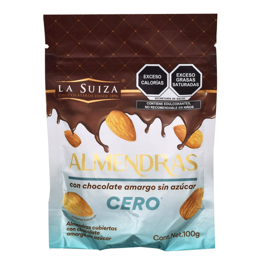 Almendras Cubiertas Chocolate Amargo 100 G (LA SUIZA)