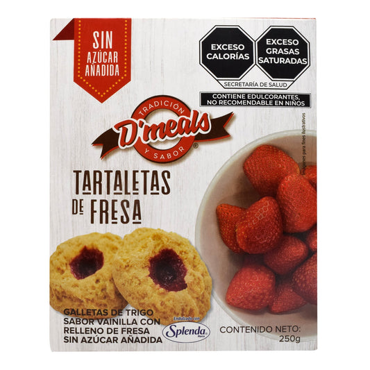 Galletas Tartaletas Sab Fresa 250 G (DMEALS)