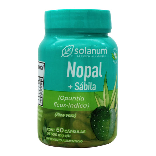 Nopal Sabila 60 Cápsulas (SOLANUM)