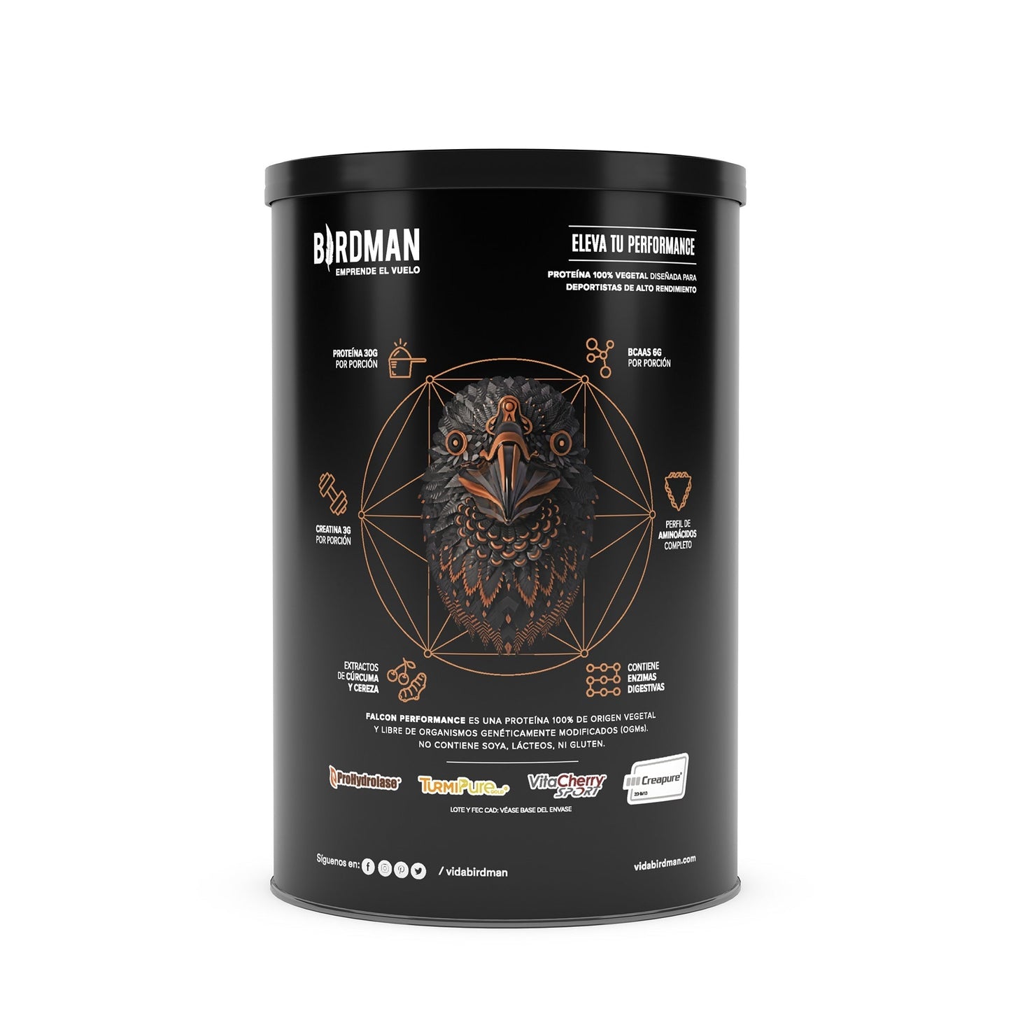 Proteina Vegetal Chocolate Bronce 722 Gr (BIRDMAN)