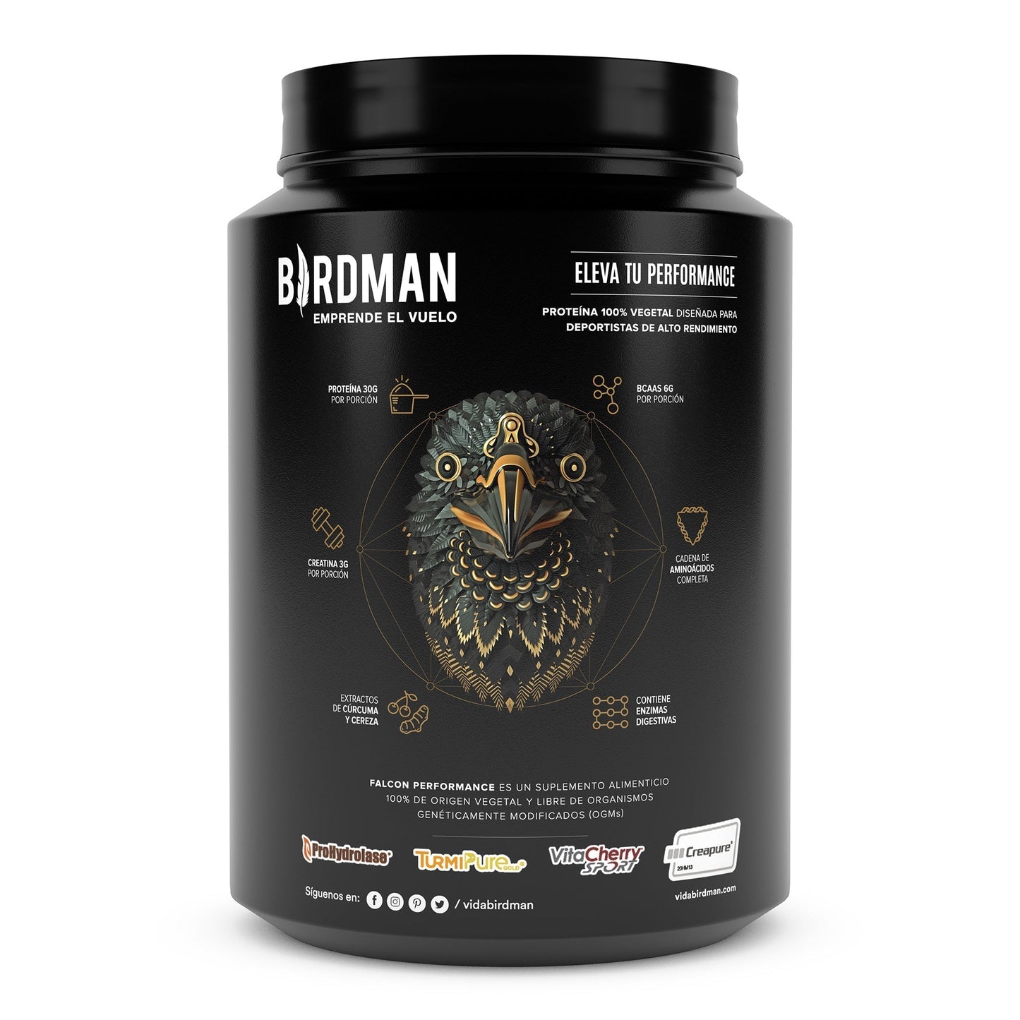 Proteina Vegetal Golden Vainilla 1.140 Kg (BIRDMAN)