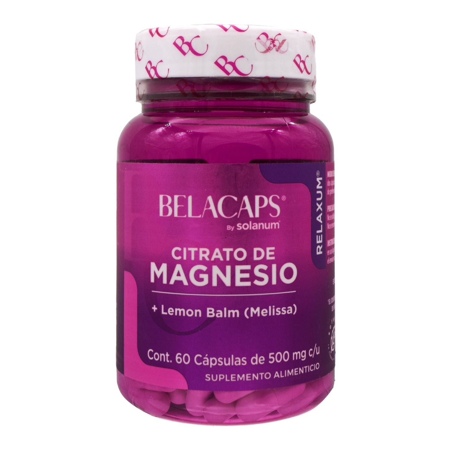 Citrato Magnesio Lemon Balm 60 Cápsulas (SOLANUM BELACAPS)