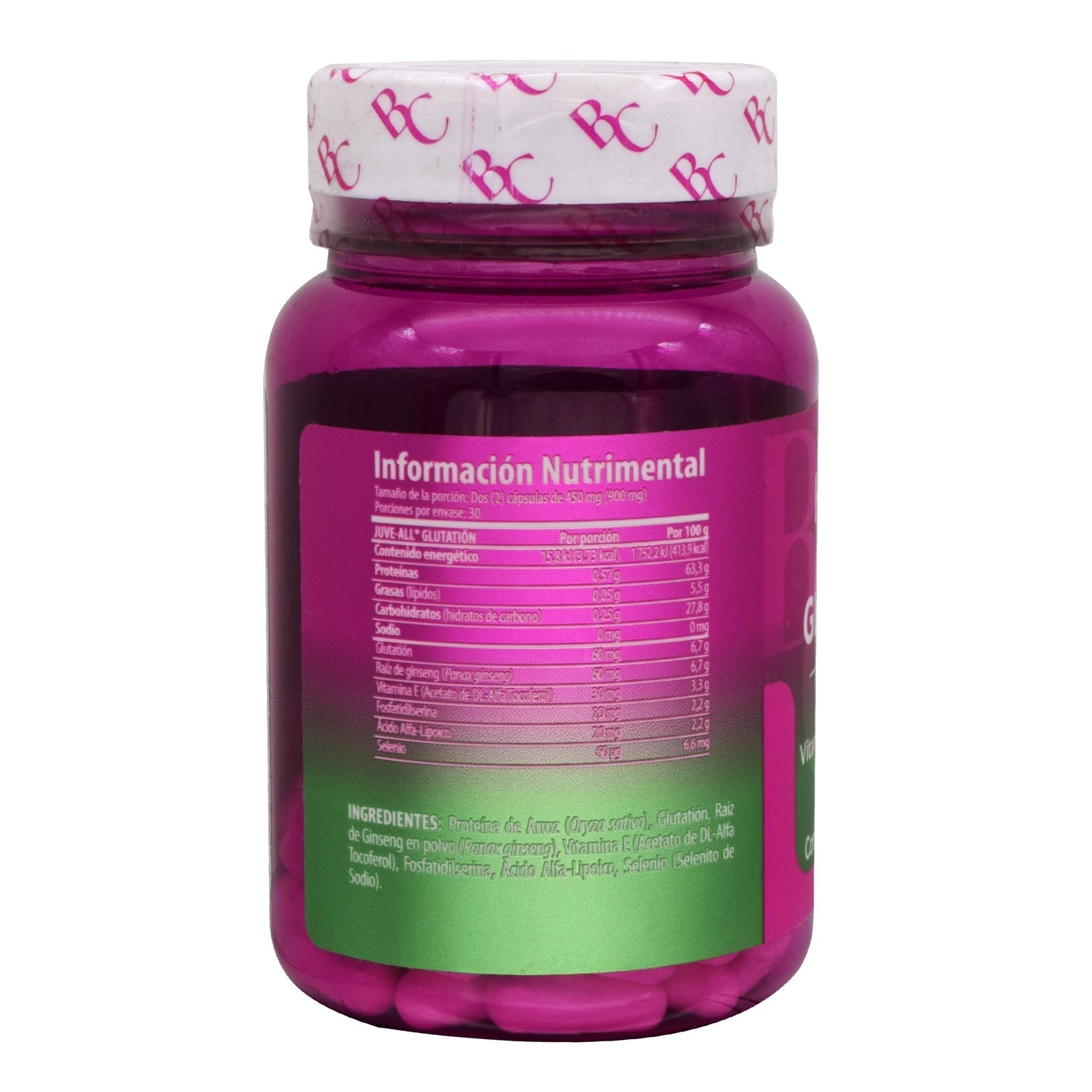 Glutation Ginseng Vitamina E 60 Cápsulas (SOLANUM BELACAPS)